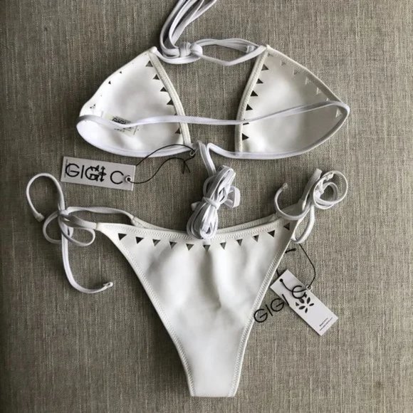 GIGI C Bikinis Christina Bikini Top (size L) NWT - Picture 4 of 5